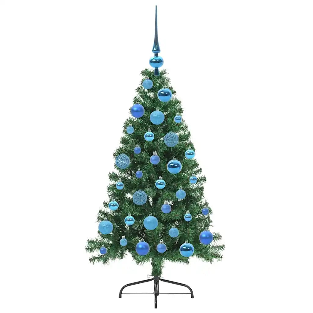 Albero di Natale | Decorazioni natalizie artificiale con luci integrate Verde 120 cm