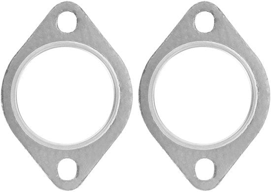 Pacco di guarnizioni di scarico 2 pezzi - Sostituzione per 18107502346 - Resistente al calore - Resistente al olio - Installazione facile - Adatto per E36/E39/E46/E53/E70/E83/E85 - Guarnizione di scarico.