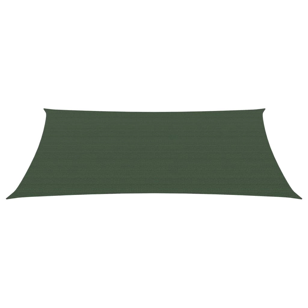 Vela ombreggiante/ombrellone 160 g/m² HDPE 3,5 x 4,5 m verde scuro 02_0009416
