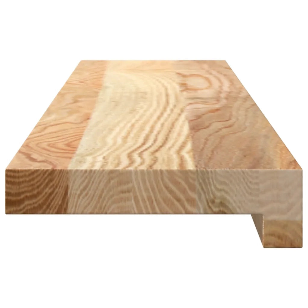 Davanzali 2 pz Non Trattati 80x15x2 cm Legno Massello di Rovere 4009086