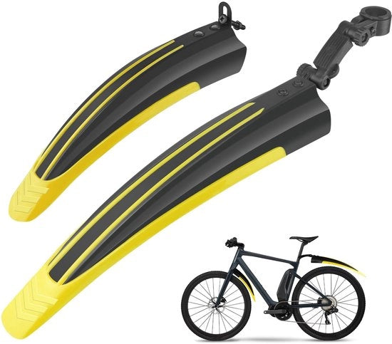 Set di pedali per mountain bike da trasporto portatile e regolabile in giallo