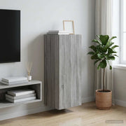 Mobiletto a muro 33 x 34,5 x 90 cm Legno ingegnerizzato 898421
