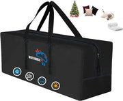 Tas di stoccaggio per cuscini per mobili da giardino 130 x 40 x 60 cm tessuto Oxford 600D protezione UV impermeabile e resistente alle scalfitture - Per albero di Natale
