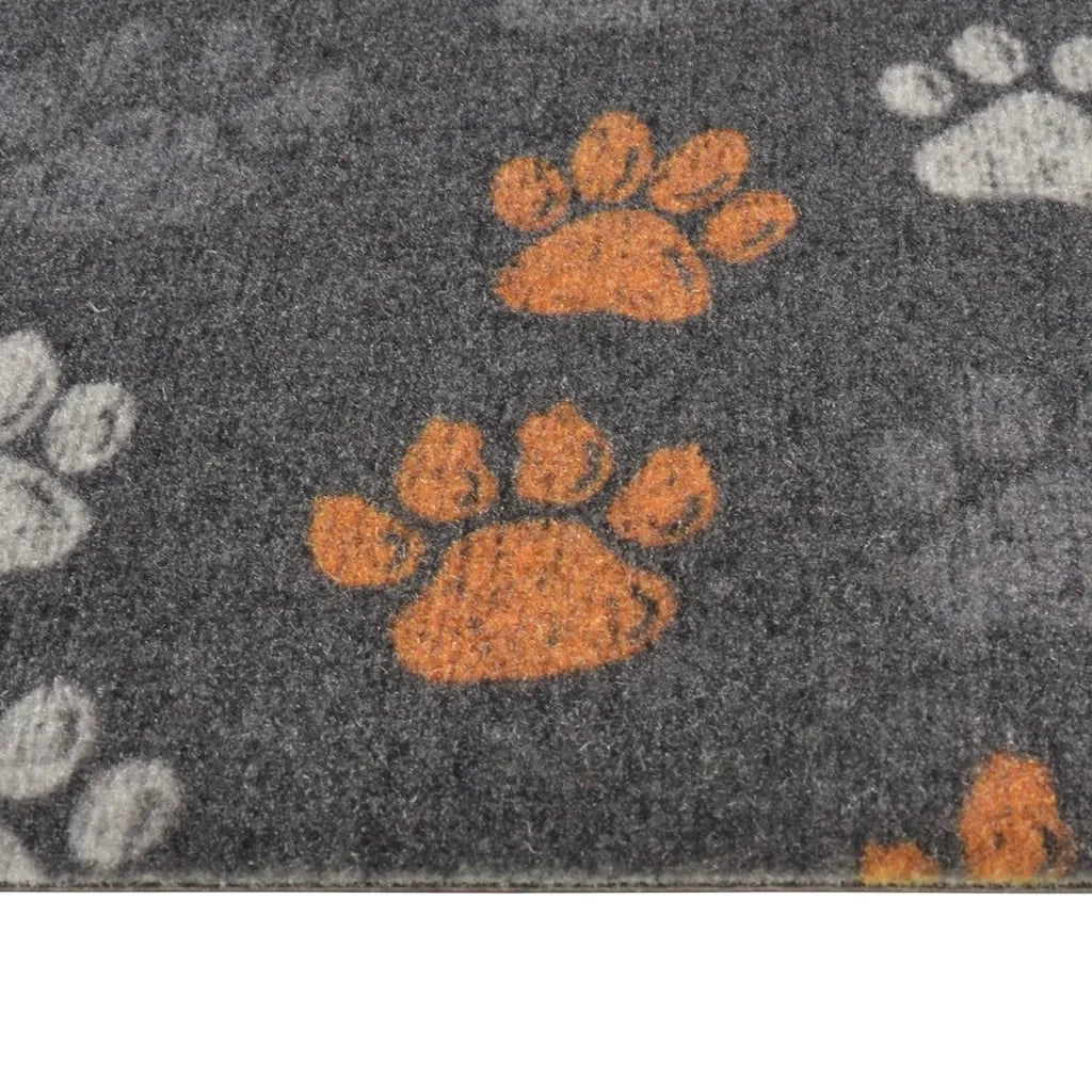Tappeto da Cucina Lavabile Zampe 45x150 cm Velluto 136573