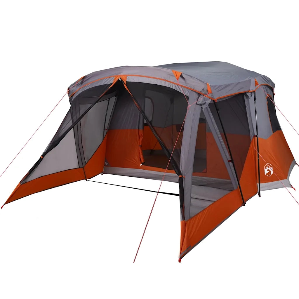 Tenda da Campeggio con Portico 4 Persone Arancione Impermeabile 94538