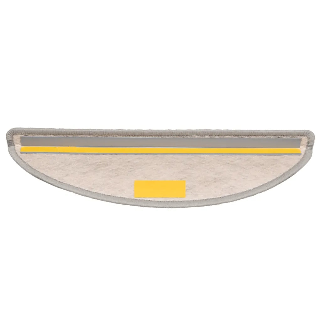 Tappeti Adesivi Scale Aspetto Sisal 30 pz 56x17x3 cm Platino 3365858