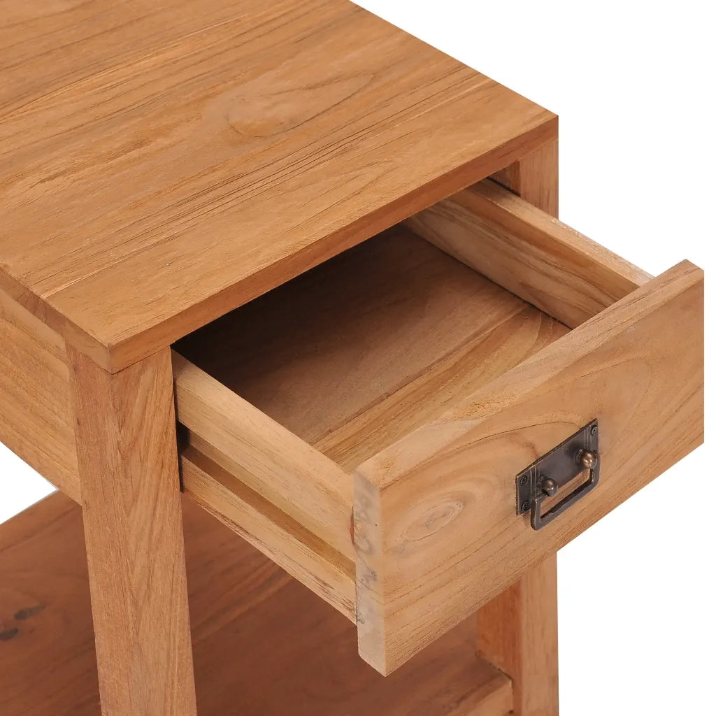 Comodino 35x35x50 cm in Legno Massello di Teak cod mxl 30820