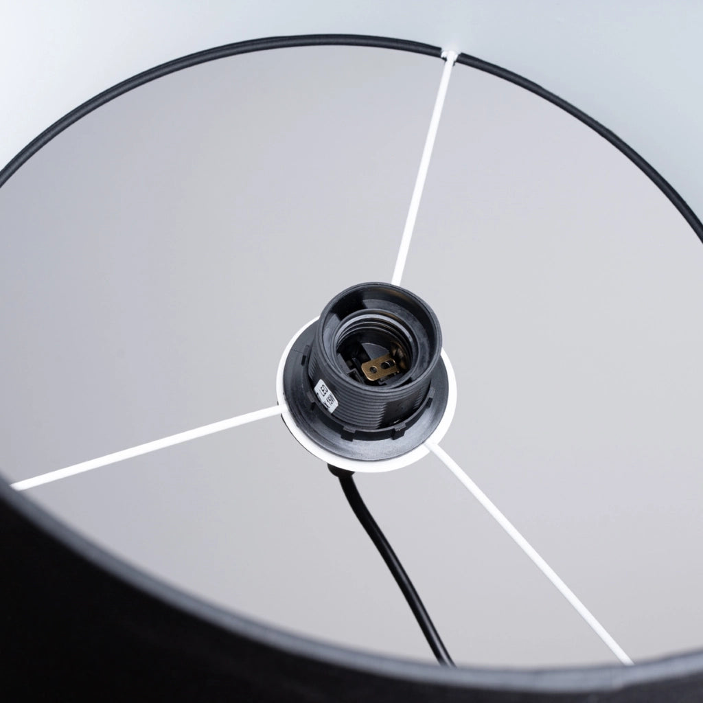 Lampada sospensione tonda nera 30cm ZEPHYR E27 PureLume