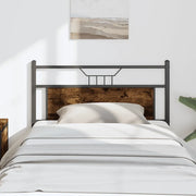 vidaXL Testiera Rovere Fumo 100 cm in Legno Multistrato e Acciaio