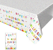 Tavolo per bambini con tovaglia per la scuola, decorazione per la scuola, tovaglia per tavolo 137 x 274 cm