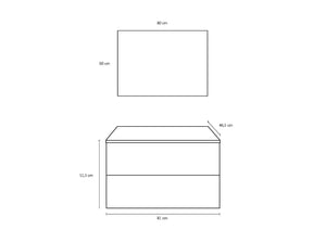 Mobile Bagno Sospeso 81cm TFT Luna Sherwood Naturale