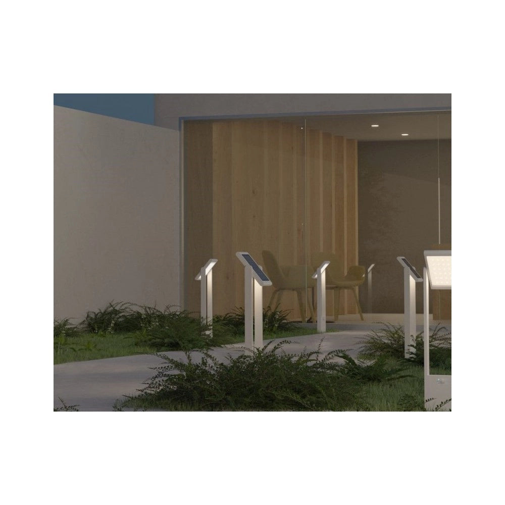 POPA - Faretto a energia solare bianco 60 cm 4000K Luce da giardino Beneito Faure