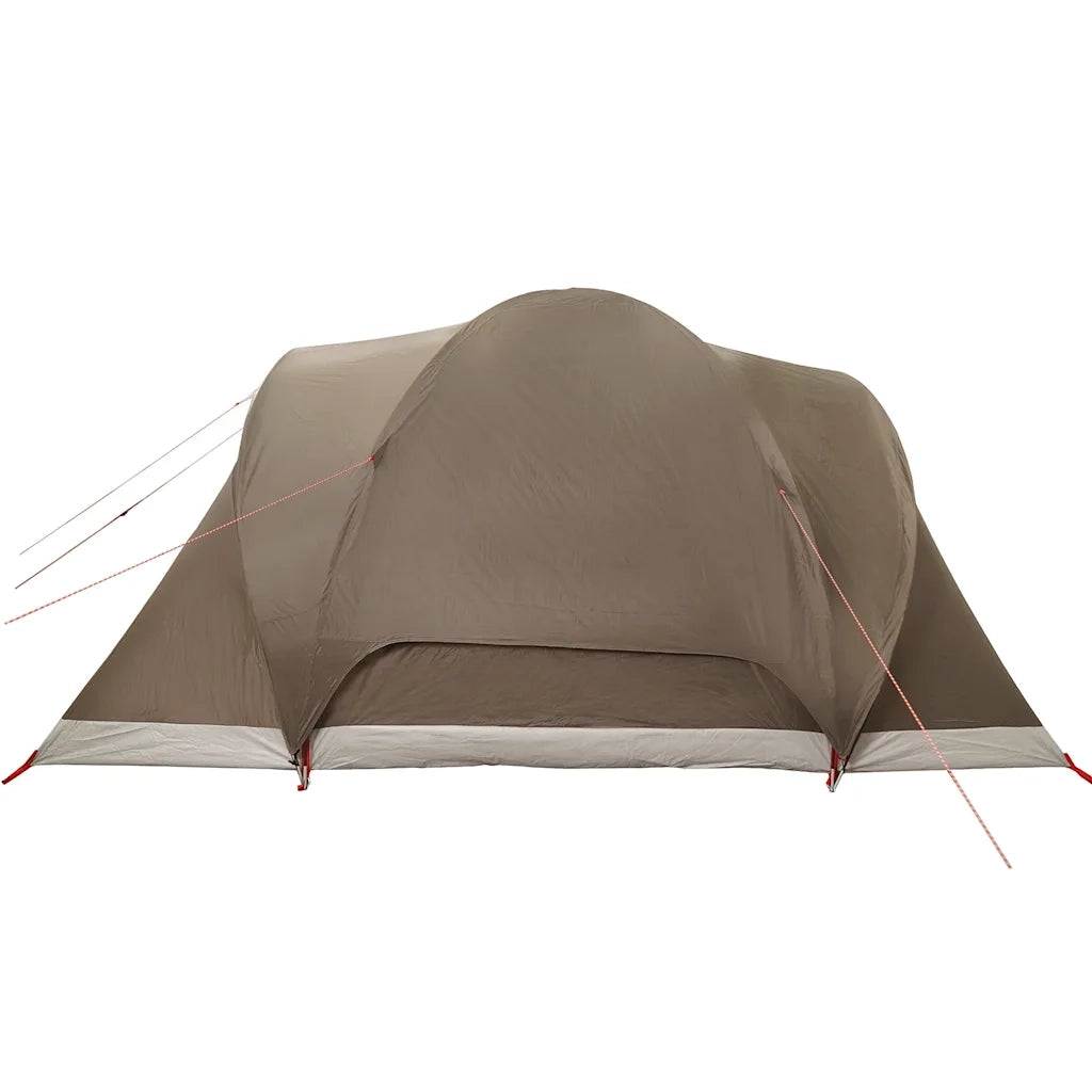 vidaXL Tenda da Campeggio a Cupola per 6 Persone Marrone Impermeabile