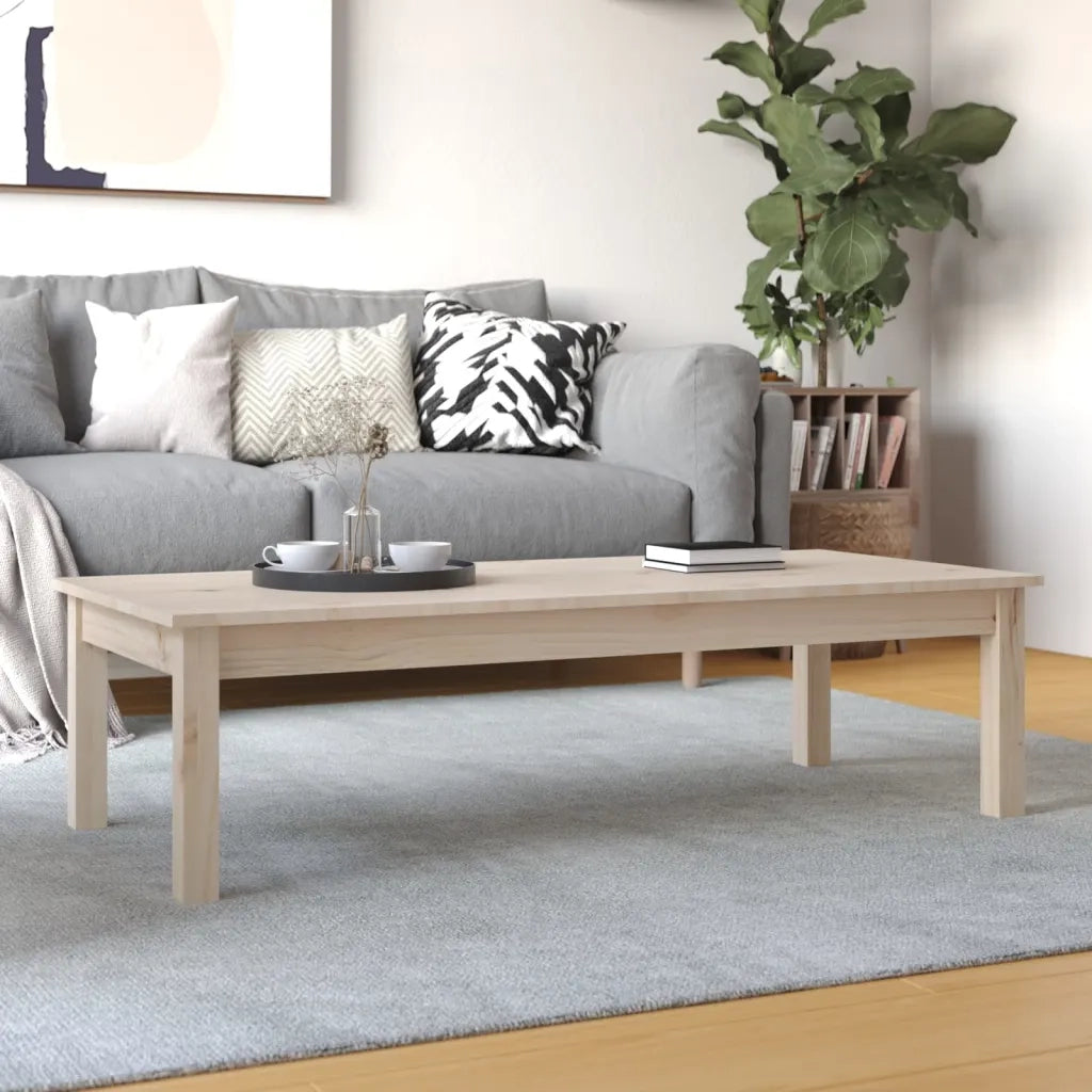 Tavolino da Salotto 110x50x30 cm Legno Massello di Pino 814234