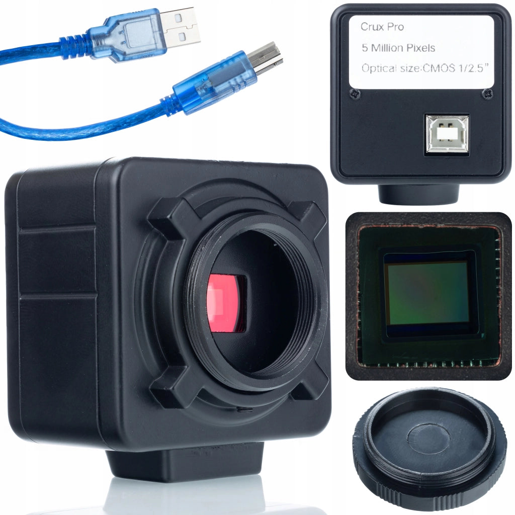 Mikroscopio Digitale Earth Pro MCEP-0.5X Set con Crux PRO KMCP-HDMI-USB 5mp e Tappetino Silicone 380x260mm – Alta