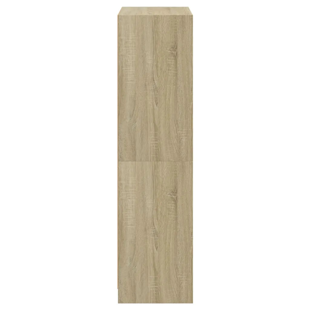 Credenza con Ante Rovere Sonoma 68x37x142 cm Legno Multistrato 246098