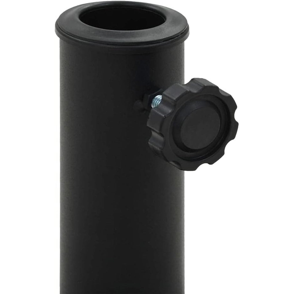 Trade Shop - Base Per Ombrellone Supporto Rotondo Per Patio Esterno Resistente ø46xh33cm Nero 016595 -