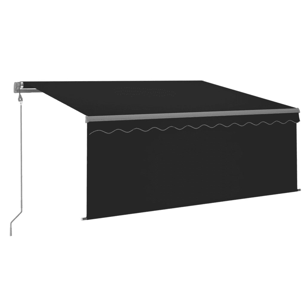 Tenda Sole Retrattile Automatica con Parasole 3x2,5m Antracite   cod mxl 43778