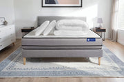 Pacchetto letto completo - Materasso 140x200cm + Box spring con doghe (kit) + 2 cuscini + Piumino - Actimemo Night
