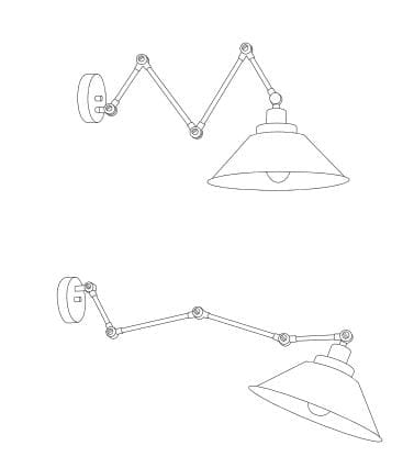 Lampadario soffitto Nowodvorski Pantograph nero 85cm