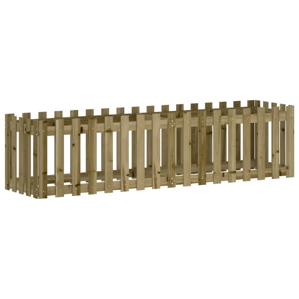 Fioriera da Giardino Recinzione 200x50x50cm Pino Impregnato 832511