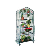 Serra rapida ROLLY maxy cm 70x50x160 h ruote 4 ripiani e telo in pvc con filtro UV