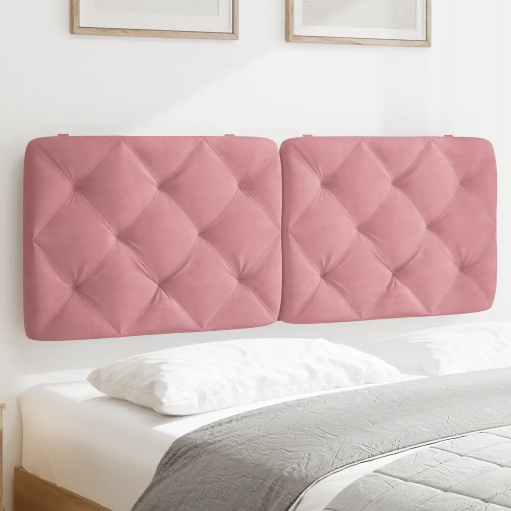 Cuscino Testiera Rosa 140 cm in Velluto CFW7606154