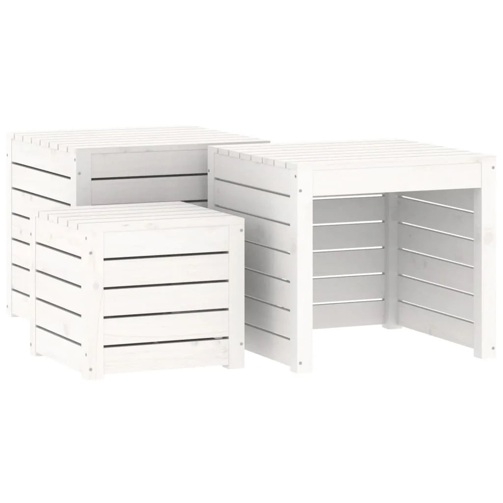 Set di 4 contenitori da giardino in legno massello di pino bianco 02_0013179