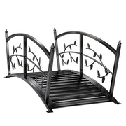 Ponte da Giardino Metallico con Ringhiera ¨C zephmum ¨C 120 cm Colore Nero
