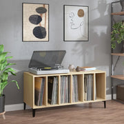 Mobile Porta Dischi Rovere Sonoma 100x38x48cm Legno Multistratocod mxl 80711