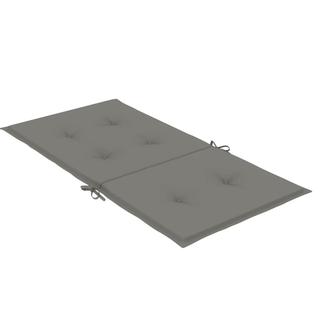 Cuscini Sedia Schiena Bassa 6 pz Grigio MÃ©lange 100x50x4 cm