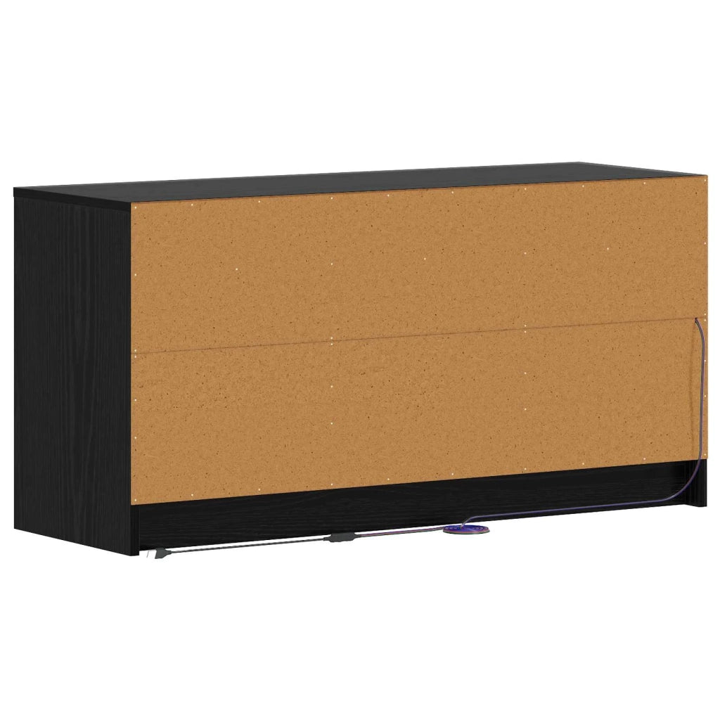 Mobile TV 100 x 34 x 50 cm Rovere Nero Legno ingegnerizzato 8010959