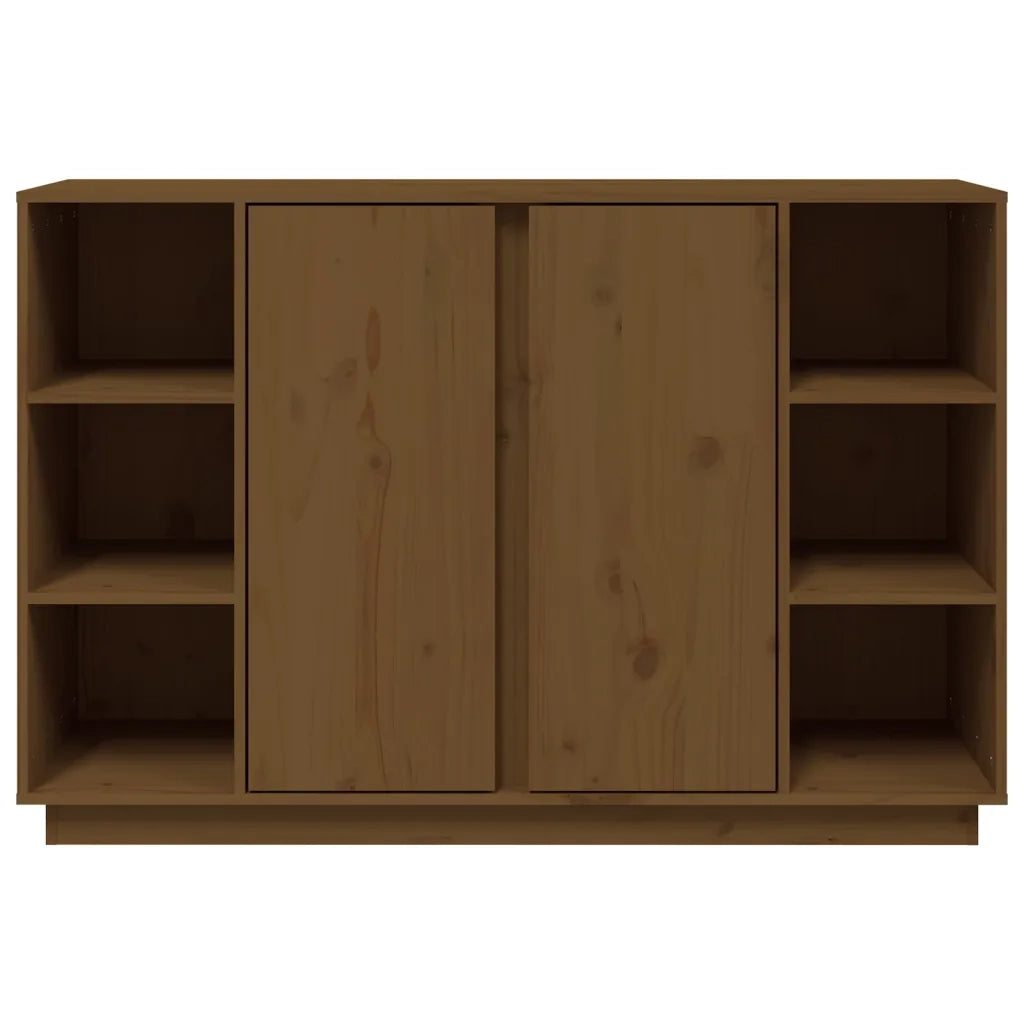 Credenza-Buffet-Armadio da cucina ambra 120x35x80 cm in Legno Massello di Pino 775853