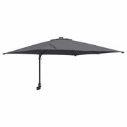 Ombrellone da giardino moderno basculante 248,5 x 247,5 x 160 cm in poliestere antracite 02_0058636