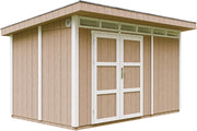 Casetta da Giardino di QUALIT? PREMIUM 8,7m?²-L412xW279cm - TIMBELA M904A-TERRA BROWN