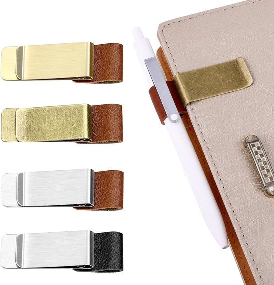 Oggetti da Ufficio da 4 pezzi in Metallo per Notebook e Giornali Porta Matite Porta Pennarelli Porta Agenda Porta Giornali