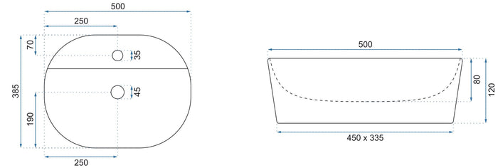 Lavabo Da Appoggio Rea Carina