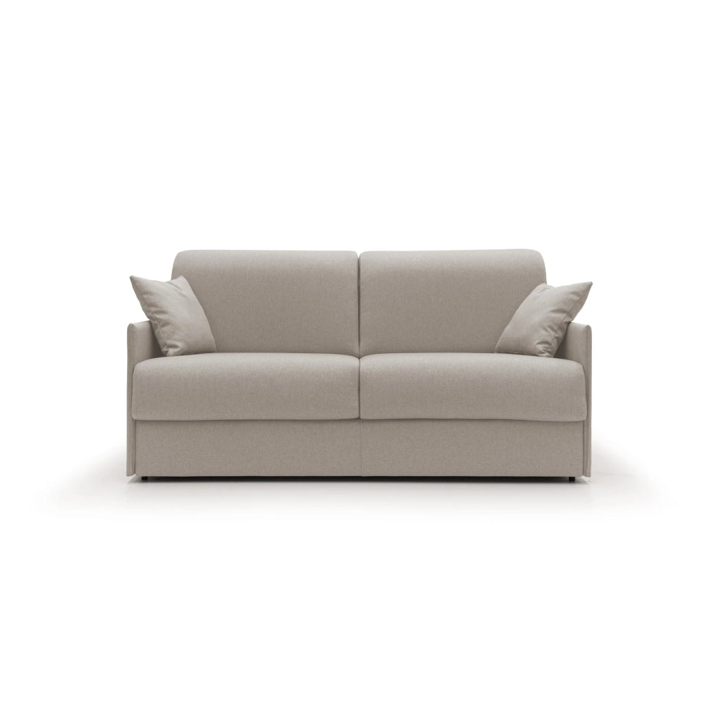 Evans Divano letto matrimoniale in tessuto impermeabile T13 189 cm (mat. 160x197) panna