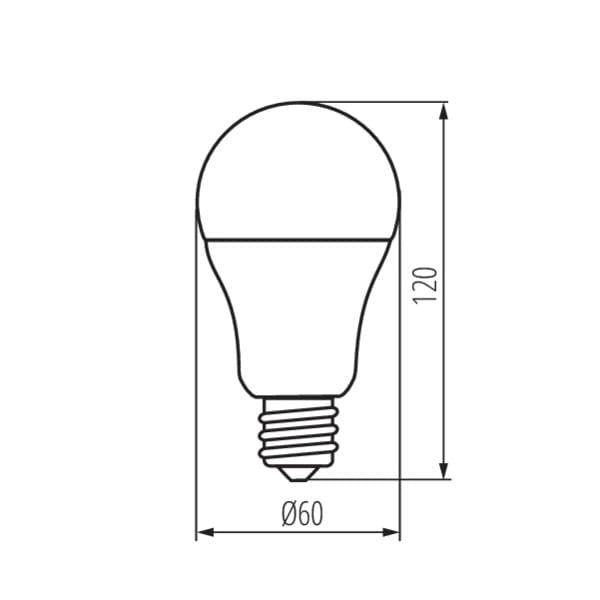 Miledo Lampadina LED A60 E27 13W 1520lm 3000K calda