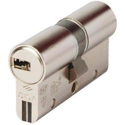 CILINDRO SAGOMATO AP4 S CISA  OTT.NICH.SATIN CHIAVI 5 MM  80 30+50