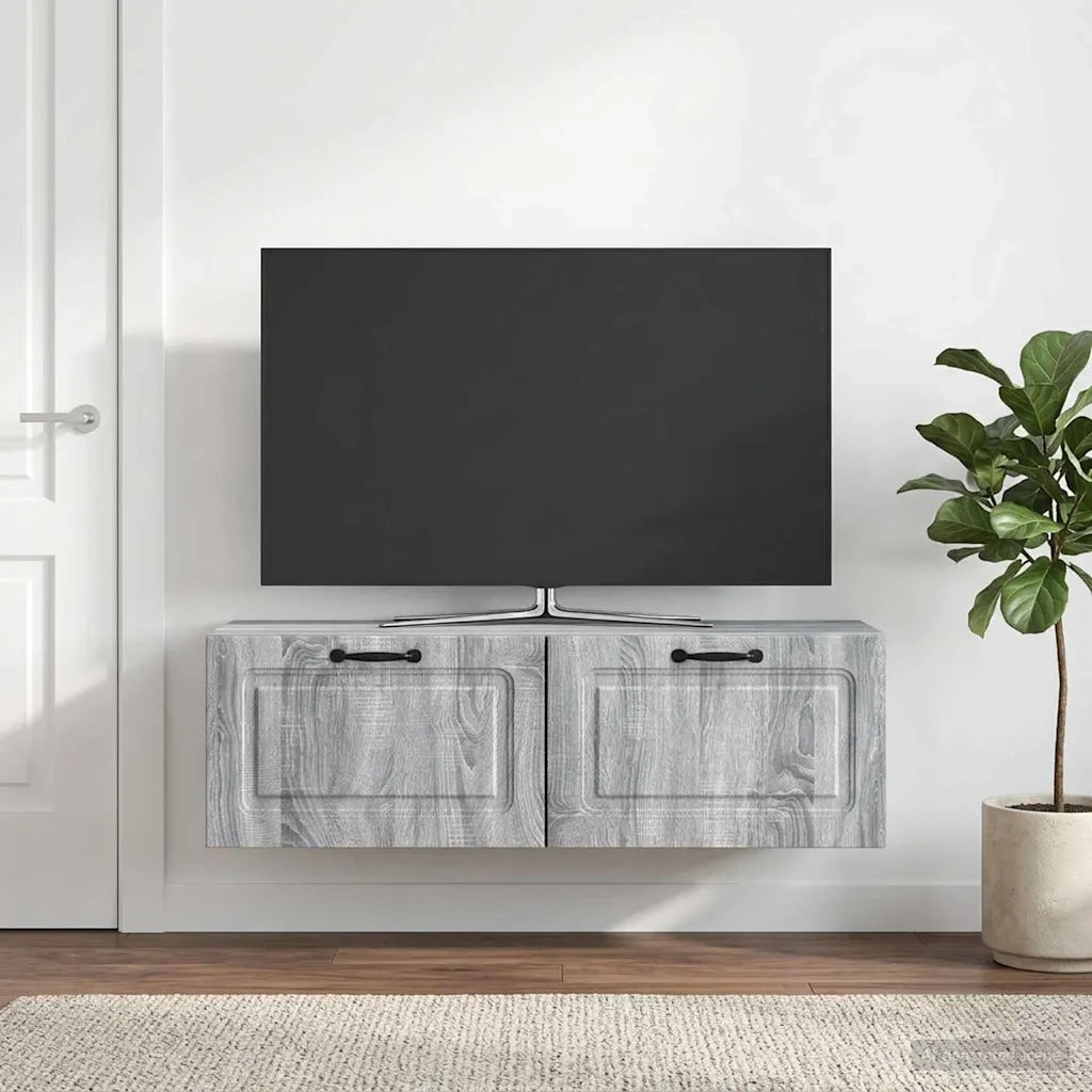 Mobile Porta TV da Muro Grigio Sonoma 98 x 31 x 30 cm 899411