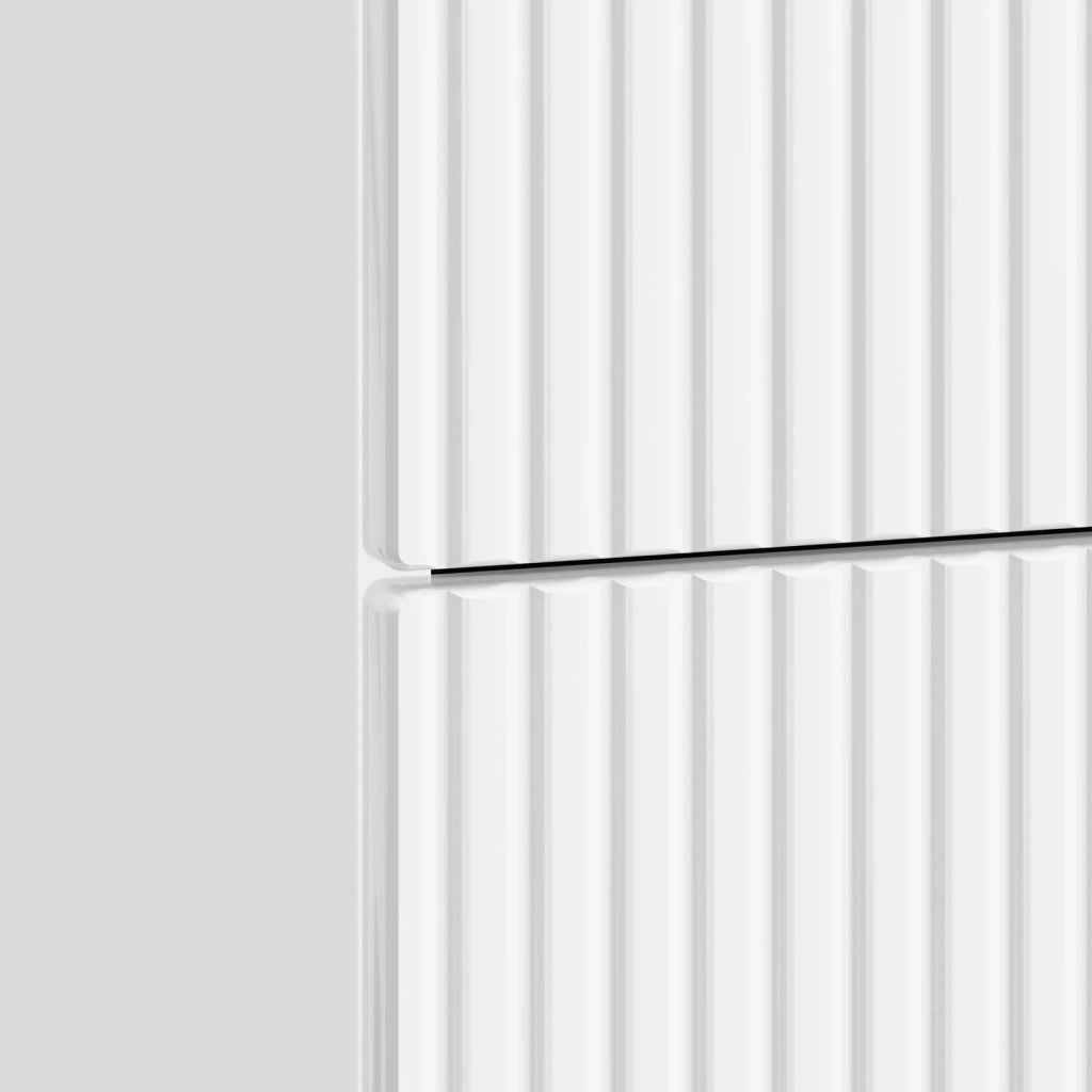 Armadio da Notte con cassetto Bianco Lucido 62 x 34,5 x 47,5 cm