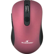 Mouse wireless BLUESTORK - 2,4 Ghz - 6 pulsanti - Prugna metallica