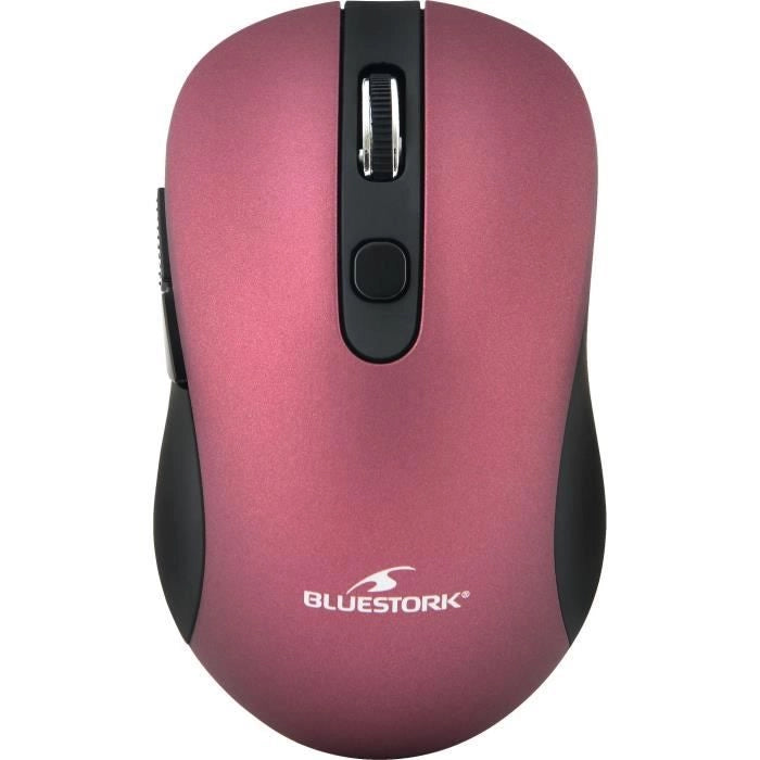 Mouse wireless BLUESTORK - 2,4 Ghz - 6 pulsanti - Prugna metallica