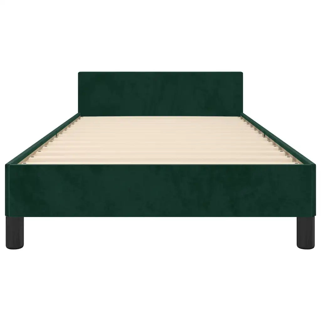 Giroletto senza Materasso Verde Scuro 80x200 cm in Velluto 3125724