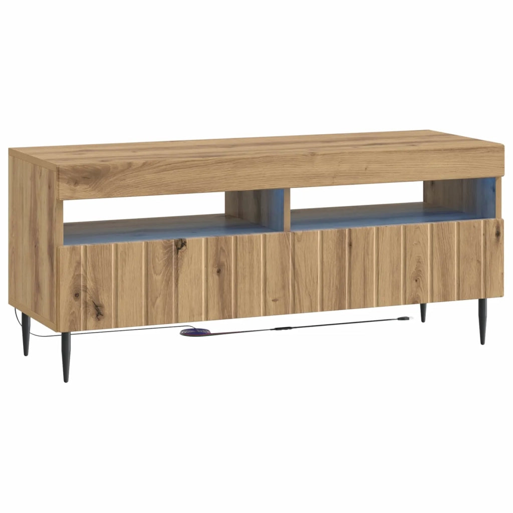 Mobile TV LED Rovere Artigianale Legno ingegnerizzato 896554