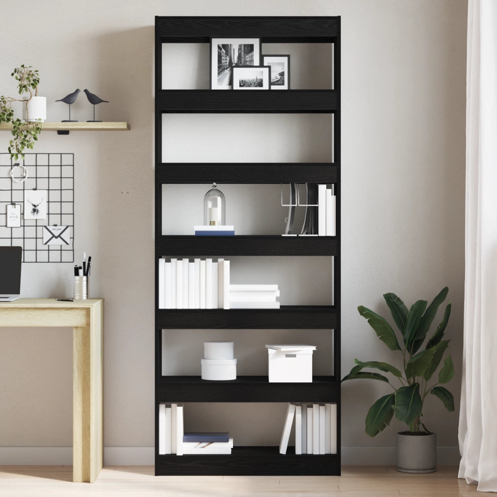 Libreria in rovere nero Rovere nero Legno ingegnerizzato