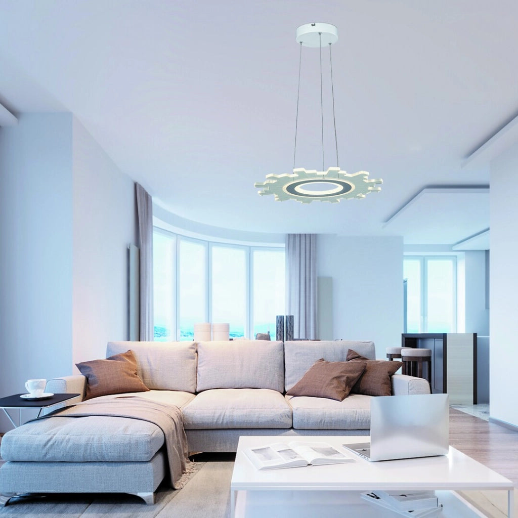 Lampadario moderno LED 30W bianco Ø45 Rabalux Felicity