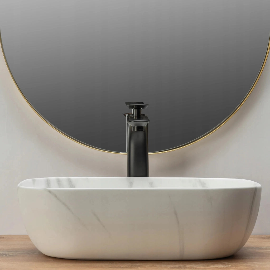 Lavabo Da Appoggio Rea Belinda Marble Mat