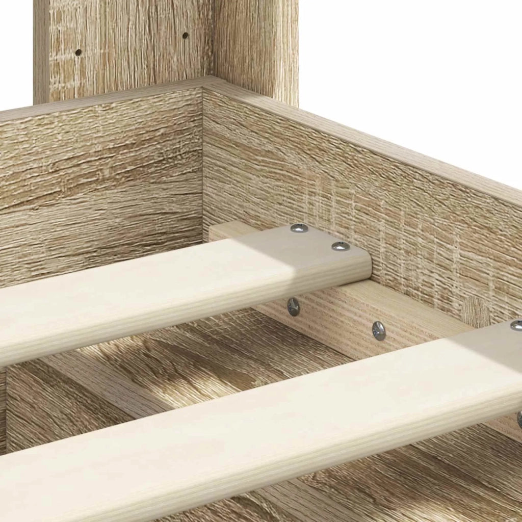 Struttura del letto con stoccaggio e testata Rovere Sonoma 3414057